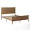 Flash Furniture Fiona Light Brown Queen Size Solid Wood Platform Bed Frame w/Headboard, Footboard, Slatted Bottom MG-0900-29-QB-ANTOAK-GG - alternate 3